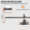 Cable calefactor autorregulable para tuberías de 3,6 m y 5 W/pie con termostato