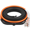 Cable calefactor autorregulable para tuberías de 3,6 m y 5 W/pie con termostato