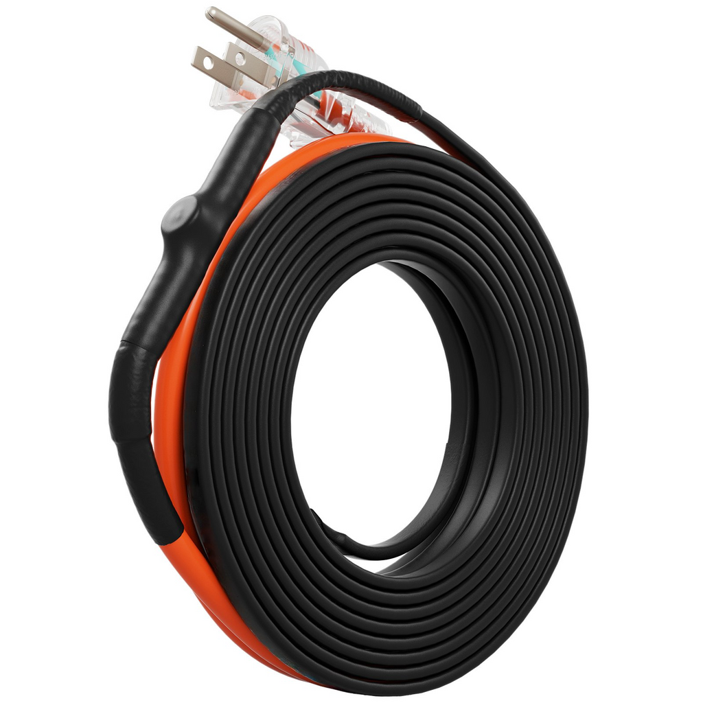 Cable calefactor autorregulable para tuberías de 3,6 m y 5 W/pie con termostato
