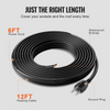 Cable calefactor autorregulable para tuberías de 3,6 m y 5 W/pie
