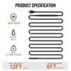 Cable calefactor autorregulable para tuberías de 3,6 m y 5 W/pie