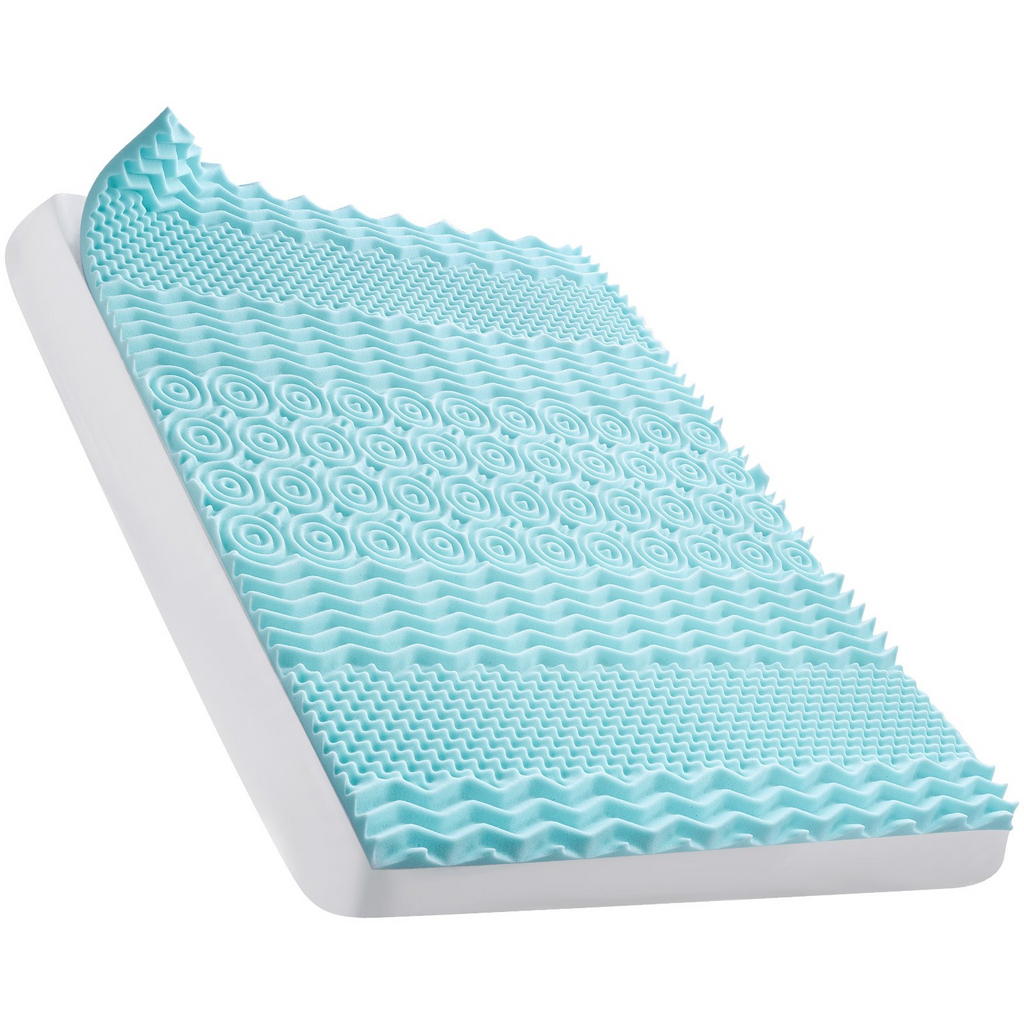 VEVOR - Cubrecolchón de espuma viscoelástica suave con infusión de gel refrescante tamaño Queen 2 pulgadas