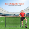Entrenador de rebote de fútbol de 6 x 4 pies, equipo de entrenamiento de fútbol, red de doble cara