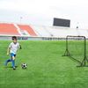 Entrenador de rebote de fútbol de 6 x 4 pies, equipo de entrenamiento de fútbol, red de doble cara