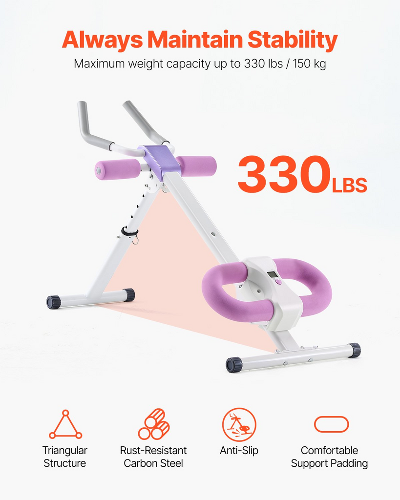 Máquina de ejercicios AB, equipo de gimnasio para el hogar, entrenadores abdominales ajustables