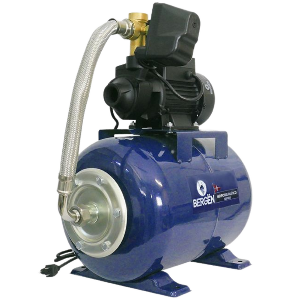 HIDRONEUMÁTICO BERGËN 1/2HP BOMBA PERIFÉRICA TANQUE 25LTS