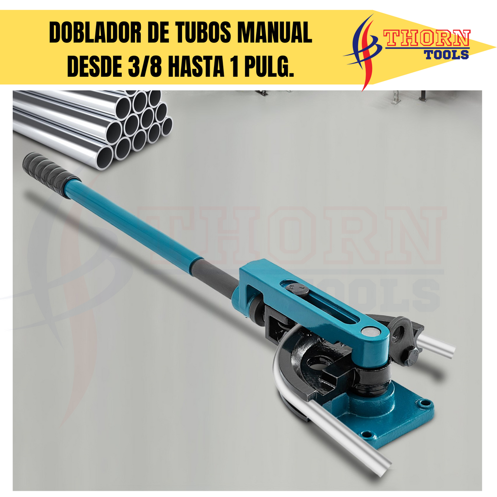 Dobladora De Tubo Manual Set de 3/8 A 1 Pulg. Thorn tools