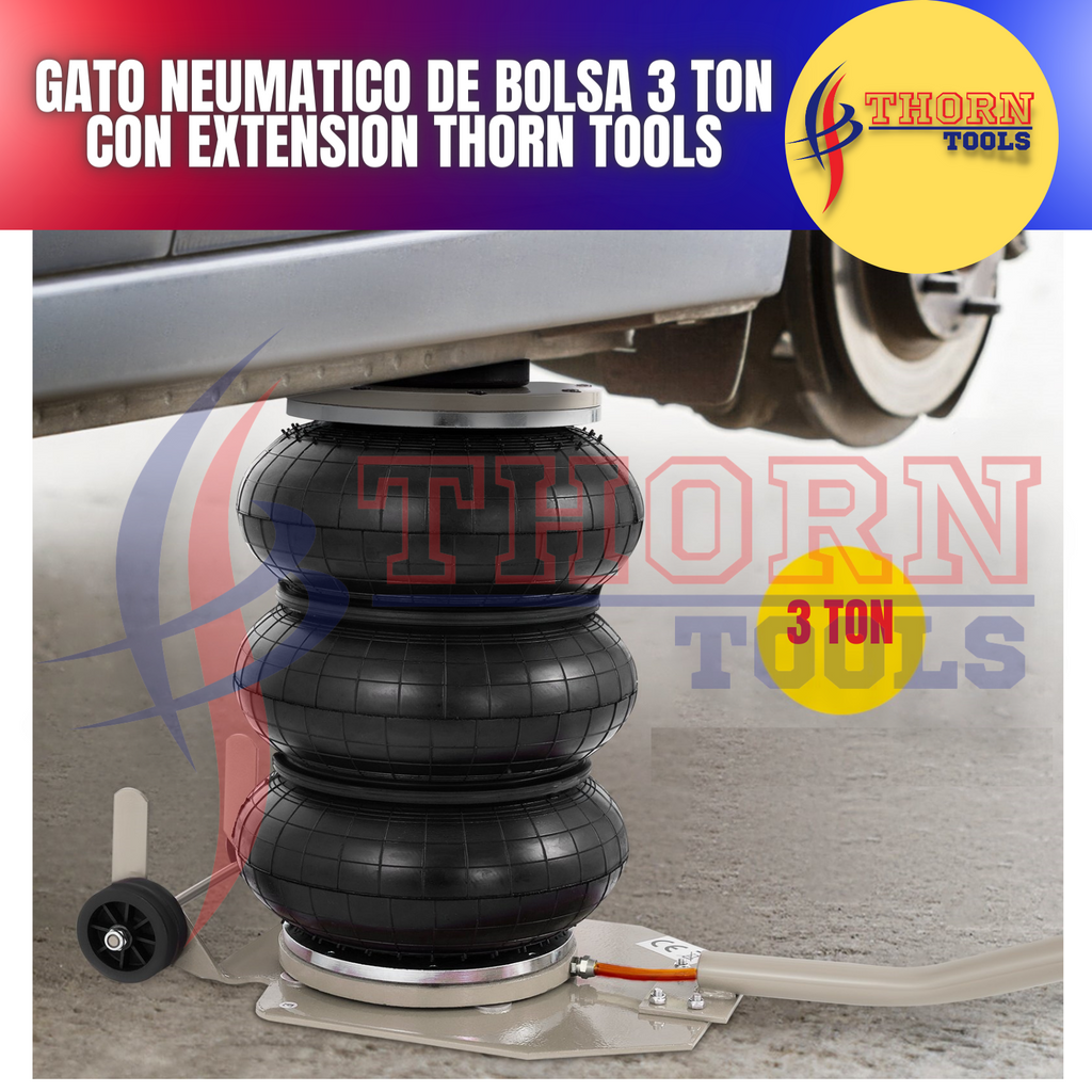 Gato Neumatico De Bolsa 3 Ton Con Extension Thorn tools – DISTRIBUIDORA  TOOLCOMEX SA DE CV