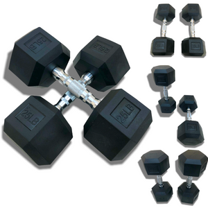 Mancuernas Hexagonales 2 Piezas 25 Lb Acero Neopreno Caucho