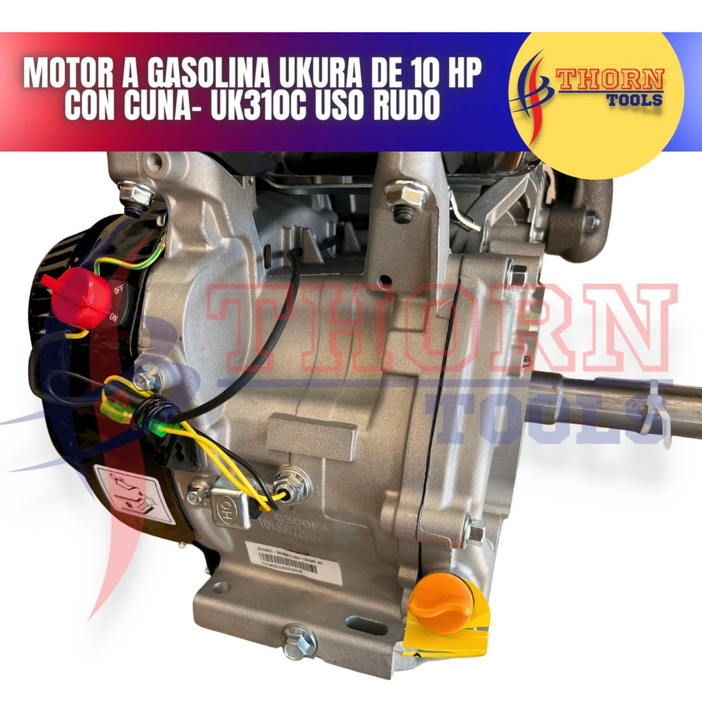 Motor A Gasolina Ukura 10 Hp Con Cuña Modelo Uk310c Uso Rudo
