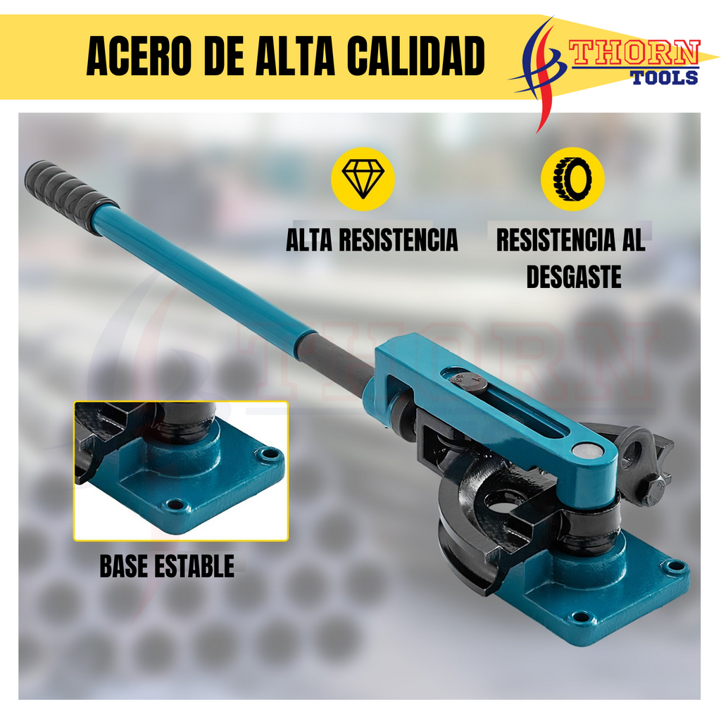 Dobladora De Tubo Manual Set de 3/8 A 1 Pulg. Thorn tools