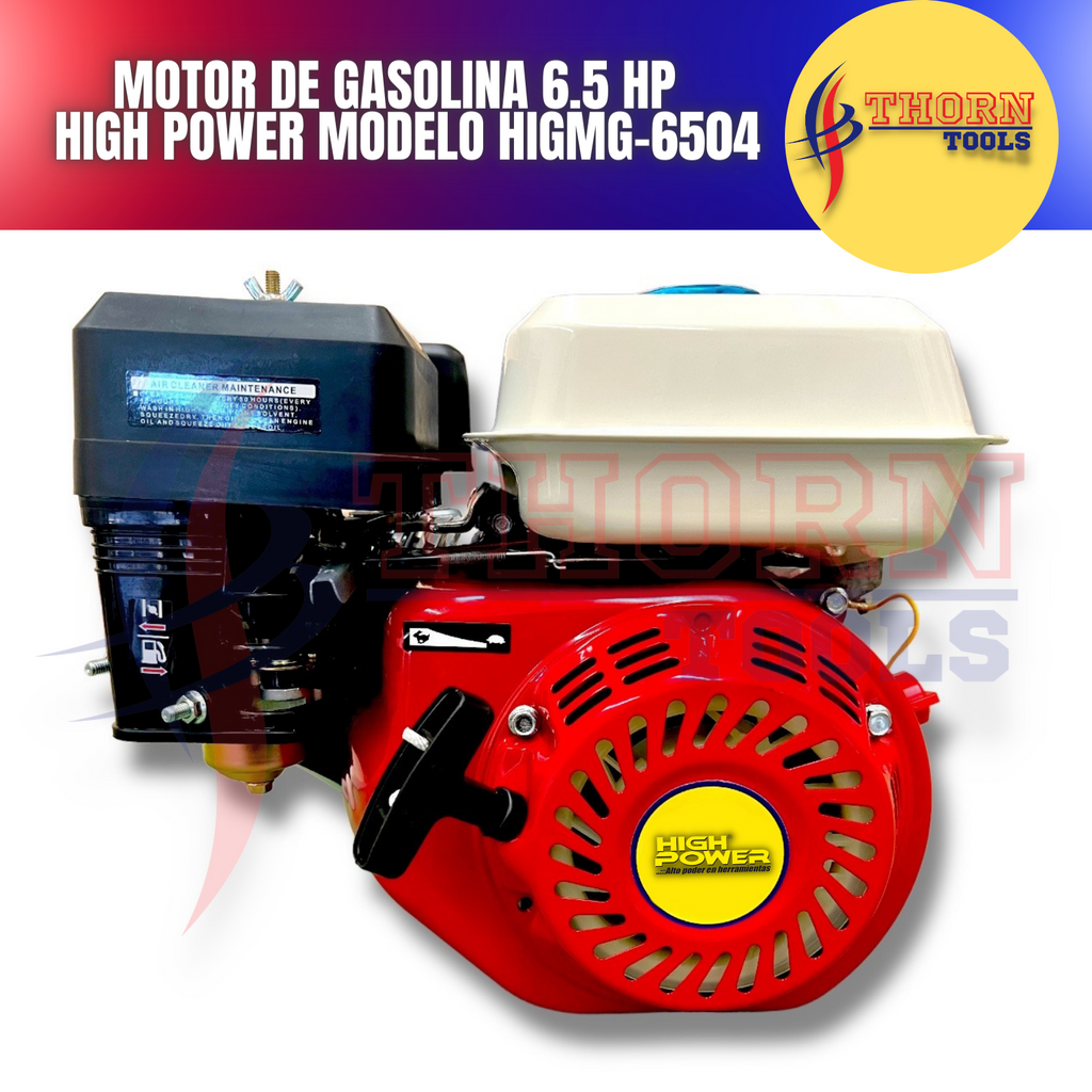 Motor De Gasolina 6.5 Hp Mg-6504 High Power HIGMG-6504
