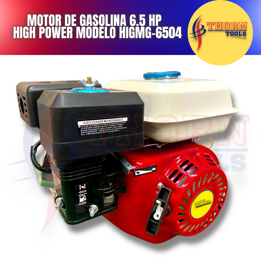 Motor De Gasolina 6.5 Hp Mg-6504 High Power HIGMG-6504
