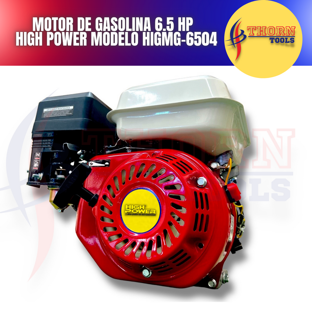 Motor De Gasolina 6.5 Hp Mg-6504 High Power HIGMG-6504