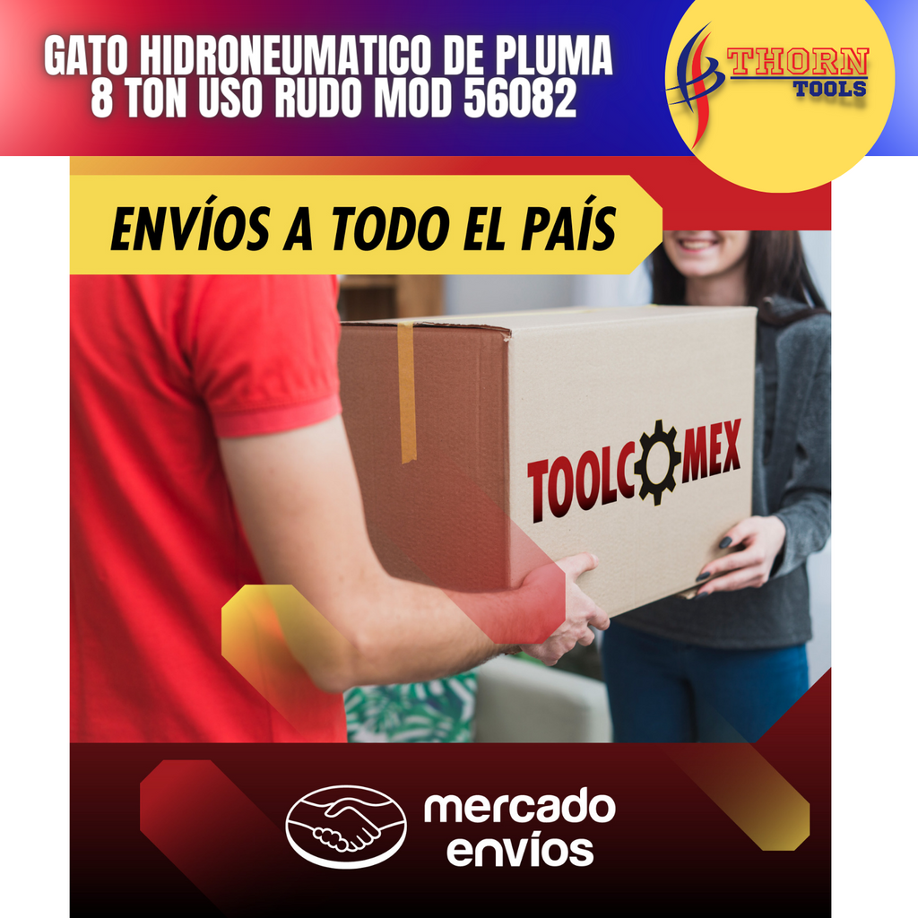 Gato Hidroneumatico de pluma 8 ton uso rudo mod 56082
