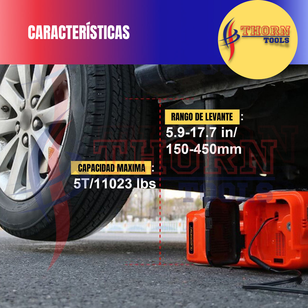 Gato Electrico Mecanico Automotiz  5 ton. 12v Thorn tools
