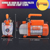 Bomba de vacio de 3.5 CFM paleta rotativa 1/5HP 1 etapa