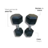 Mancuernas Hexagonales 2 Piezas 25 Lb Acero Neopreno Caucho