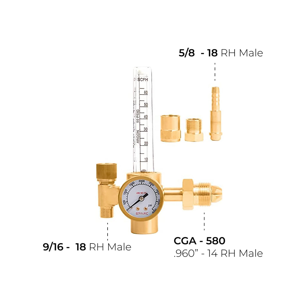 Regulador Flujometro De Co2 Para Proceso Mig/mag
