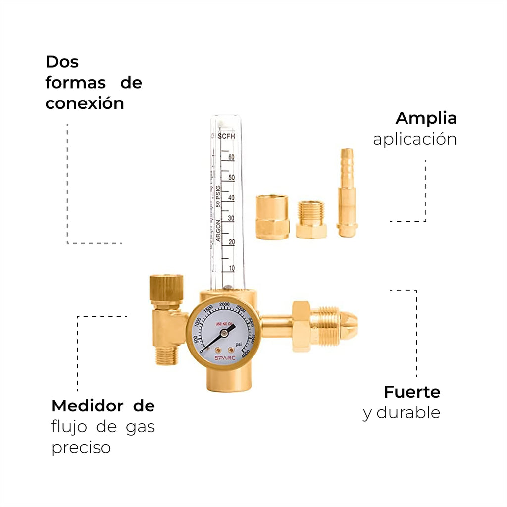 Regulador Flujometro De Co2 Para Proceso Mig/mag