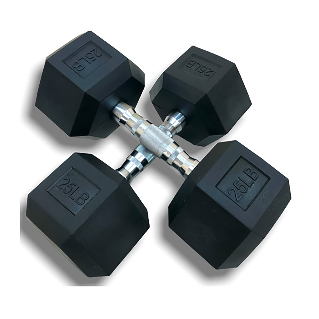Mancuernas Hexagonales 2 Piezas 25 Lb Acero Neopreno Caucho
